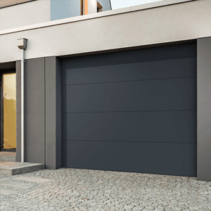porte garage sectionnelle lisse CHLOE -Gris structuré porte garage sectionnelle lisse CHLOE -Gris structuré